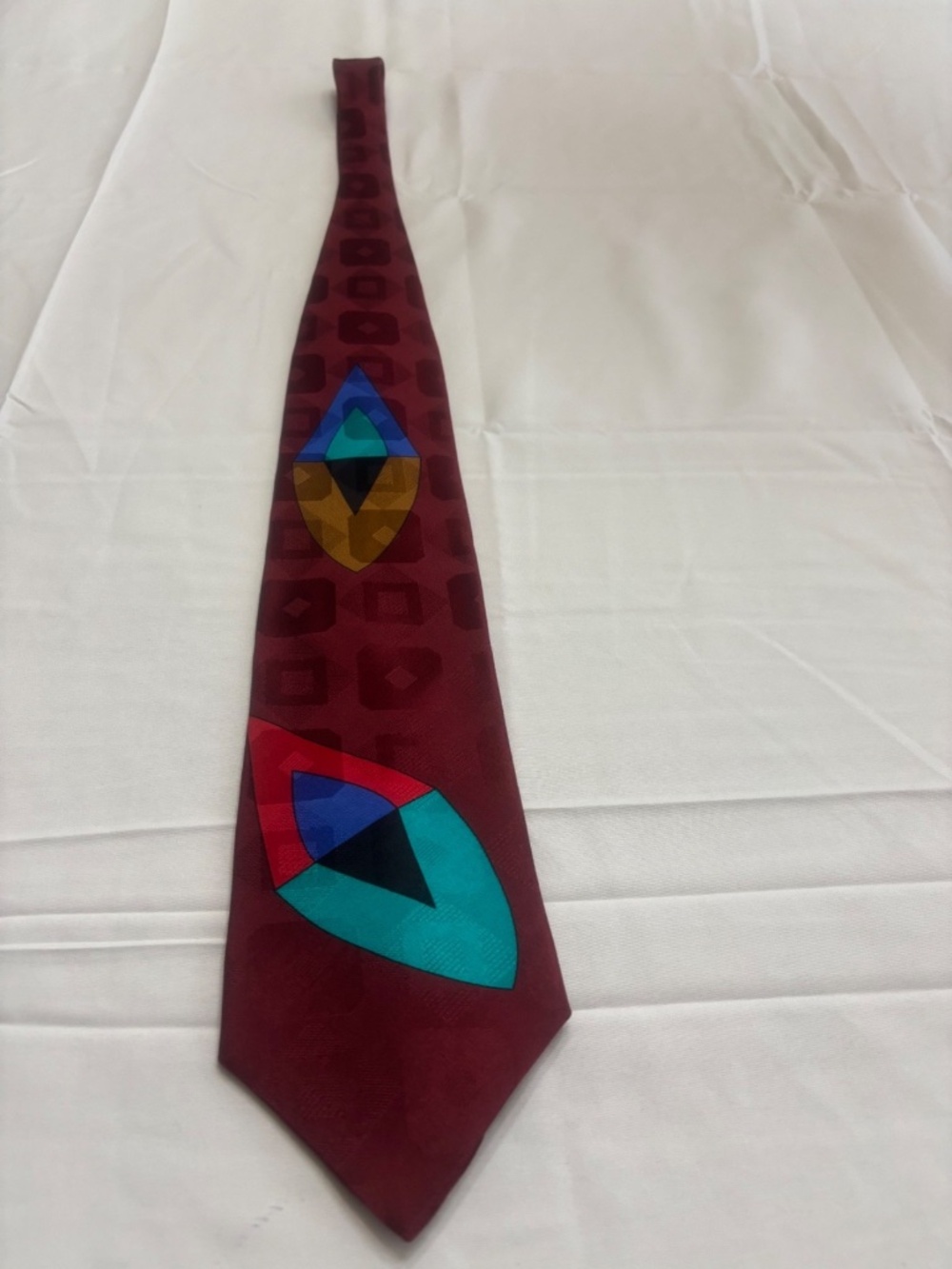 Bugatti Vintage Multicolored Tie 100% Italian Silk
